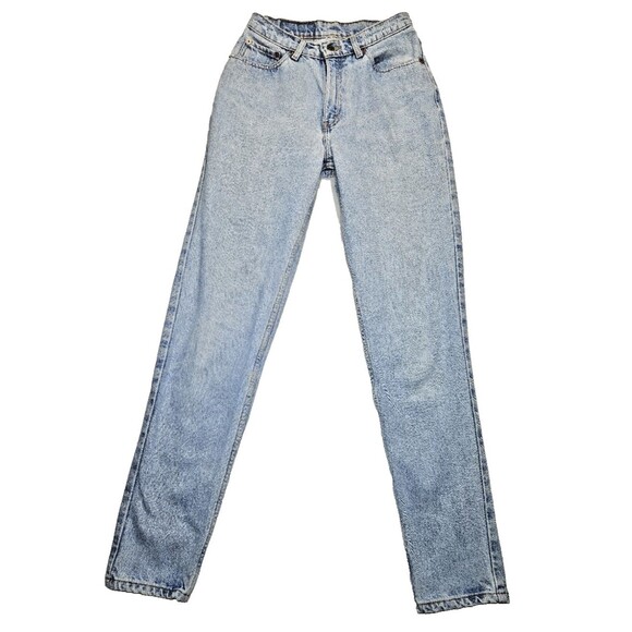 VTG 90s Levi's 512 Slim Fit Tapered Leg Jeans High Waist Size 9 long 24x32 - Picture 1 of 11